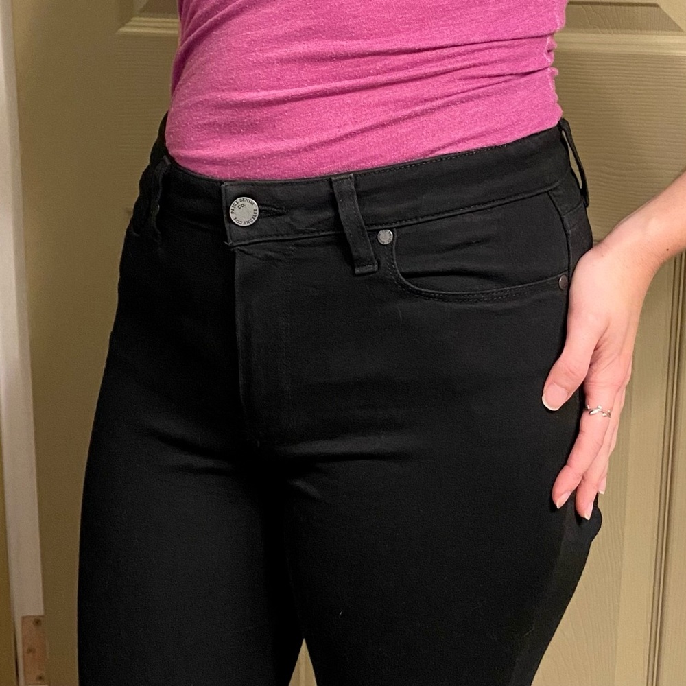 PAIGE Hoxton Ultra Skinny jeans in Black Shadow, size 28 / medium